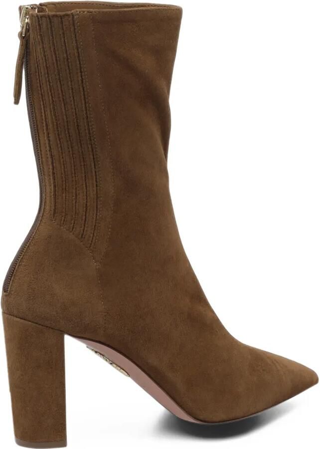 Aquazzura Saint Honoré block bootie 85 Bruin - Foto 3