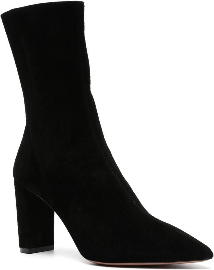 Aquazzura Saint Honoré block booties 85 Zwart - Foto 2