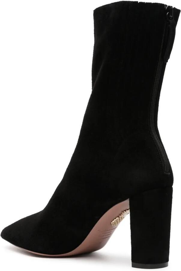 Aquazzura Saint Honoré block booties 85 Zwart - Foto 3