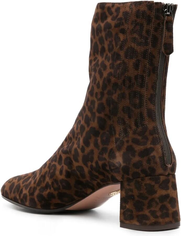 Aquazzura Saint Honoré enkellaarzen met luipaard-print Bruin - Foto 2