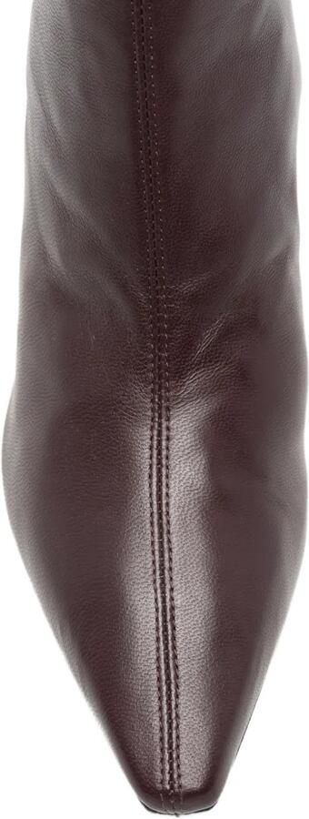 Aquazzura Saint Honoré leather ankle boots Paars - Foto 4