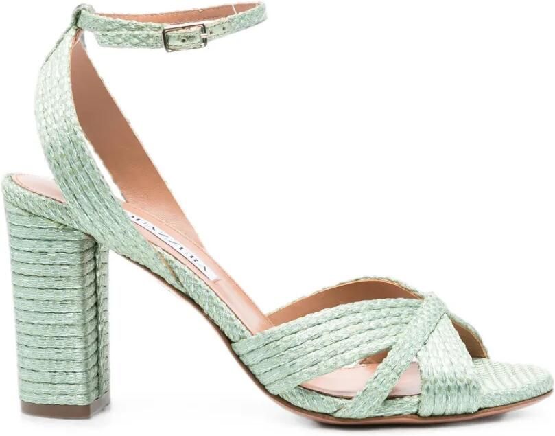 Aquazzura Sandalen met gekruiste bandjes Groen