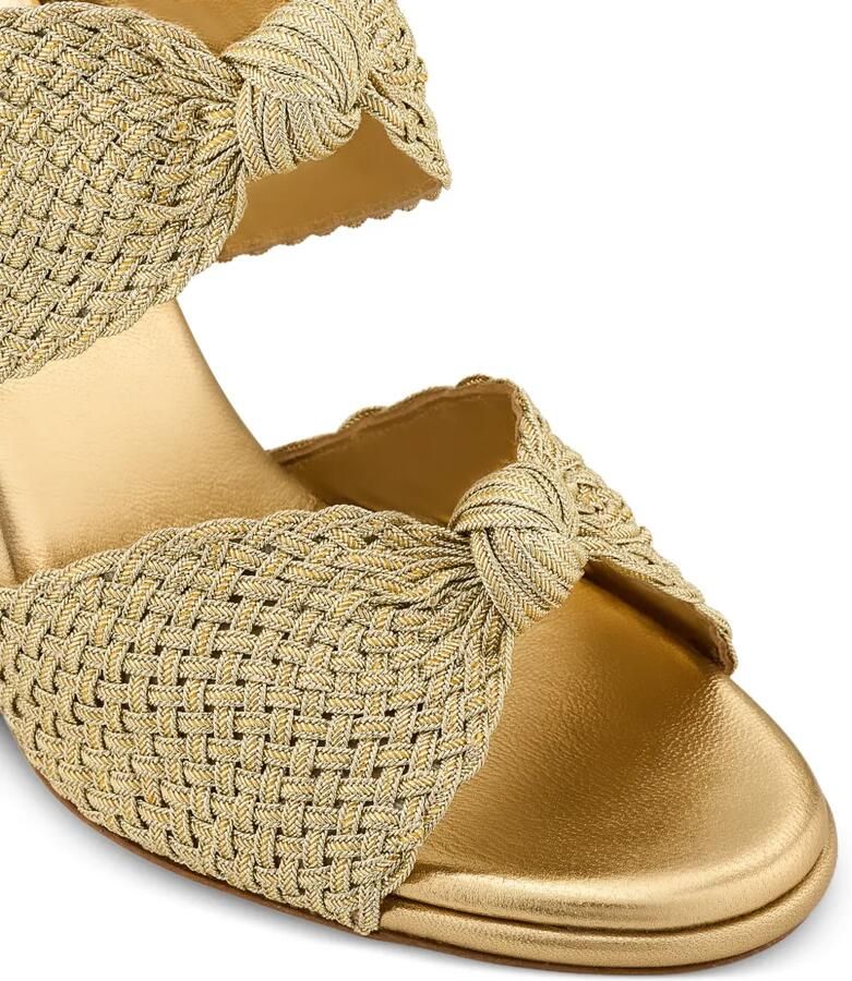 Aquazzura Sandalen met geweven detail Goud - Foto 2
