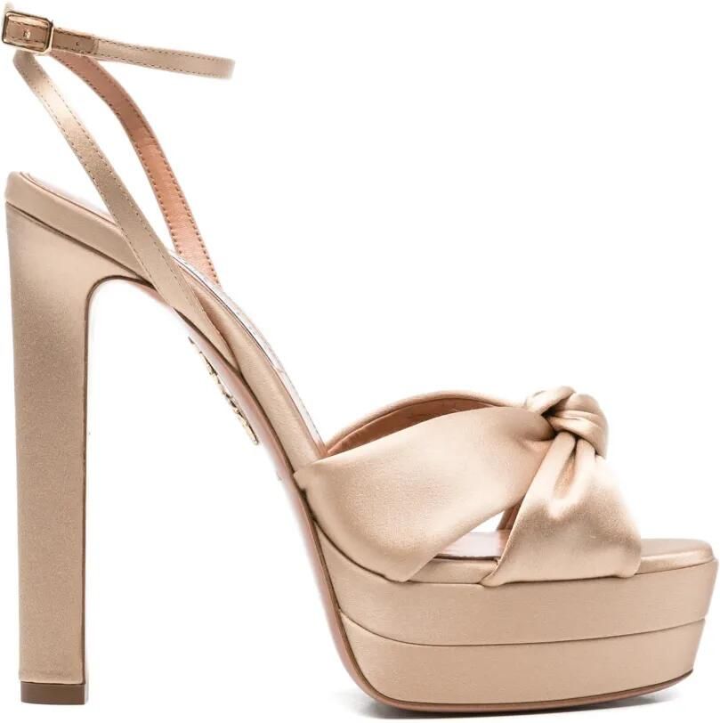 Aquazzura Sandalen met plateauzool Beige