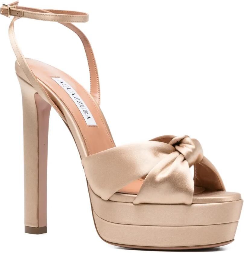 Aquazzura Sandalen met plateauzool Beige - Foto 2