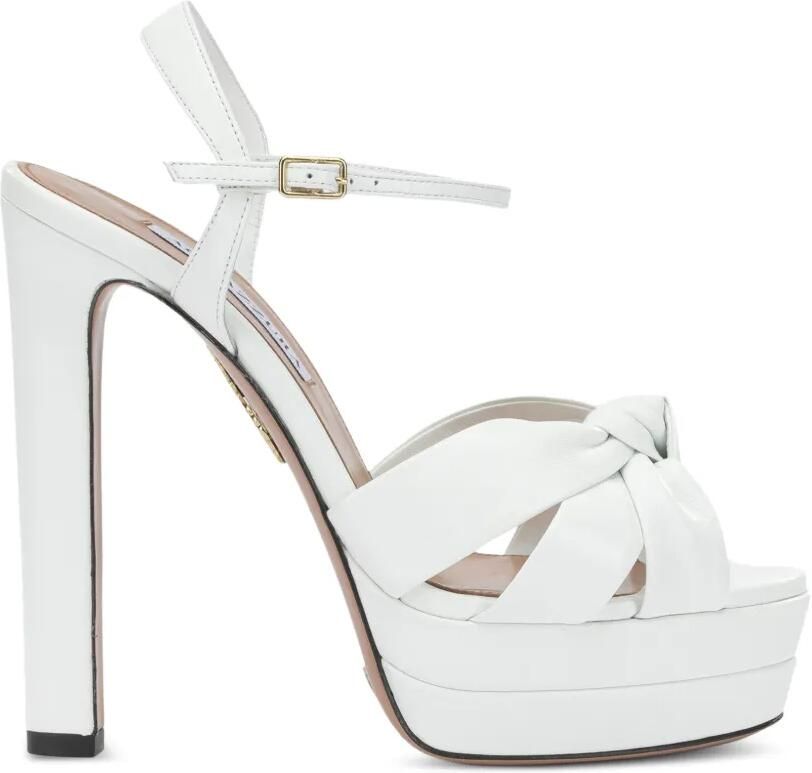 Aquazzura Sandalen met plateauzool Wit