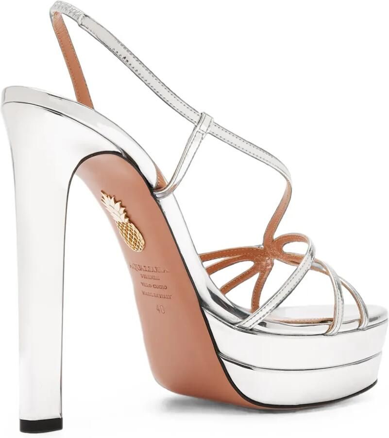 Aquazzura Sandalen met plateauzool Zilver - Foto 2