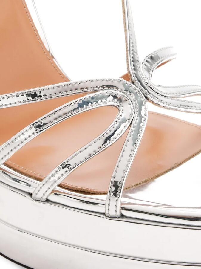 Aquazzura Sandalen met plateauzool Zilver - Foto 4