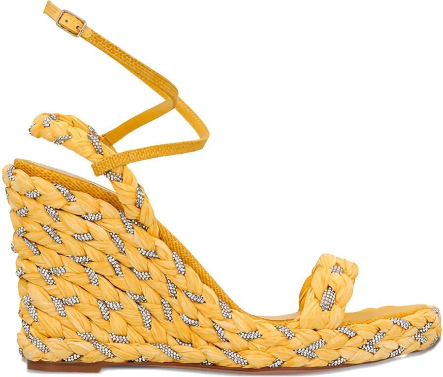 Aquazzura Sandalen met sleehak Geel