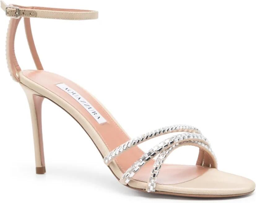 Aquazzura Sandalen verfraaid met kristallen Beige - Foto 3