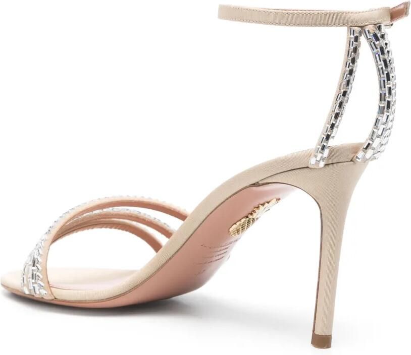 Aquazzura Sandalen verfraaid met kristallen Beige - Foto 2