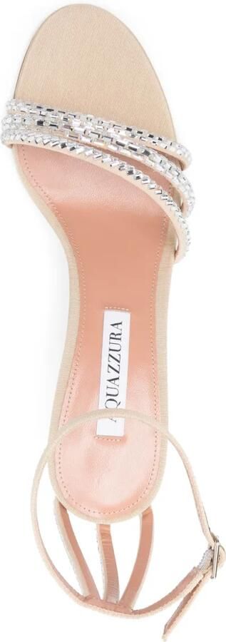 Aquazzura Sandalen verfraaid met kristallen Beige - Foto 4