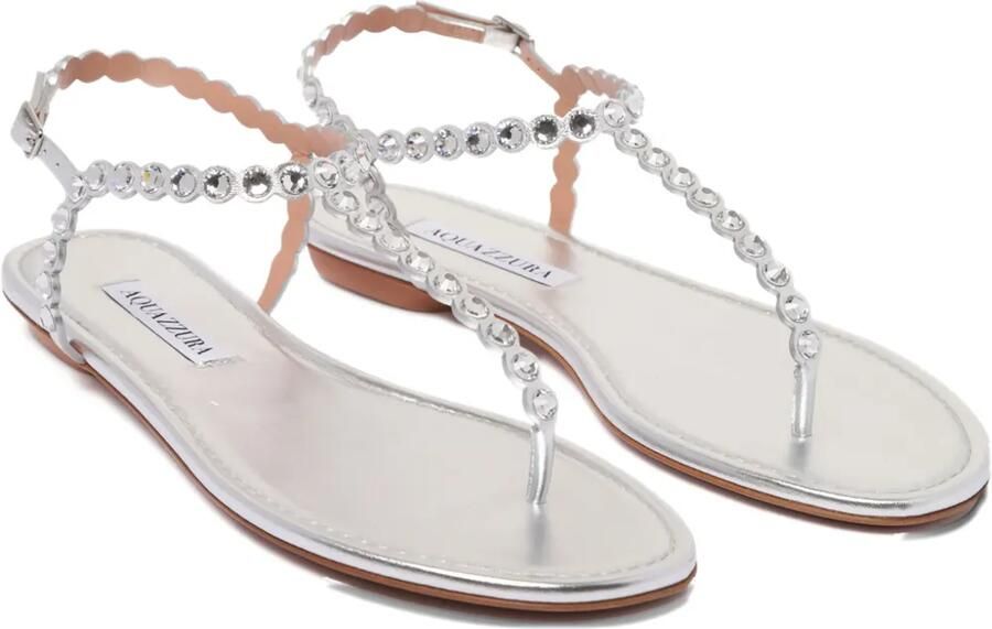 Aquazzura Sandalen verfraaid met kristallen Zilver