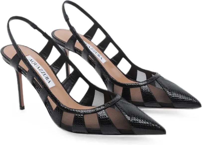 Aquazzura Screen pumps met mesh vlakken Wit - Foto 3