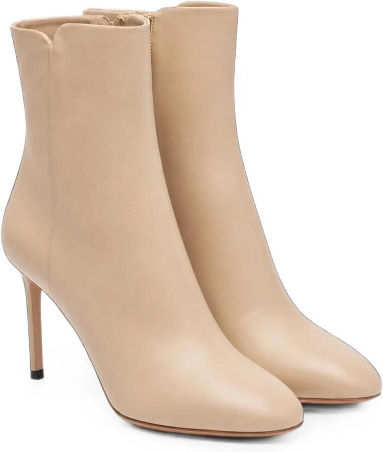 Aquazzura Sellier V-cut enkellaarzen Beige - Foto 2