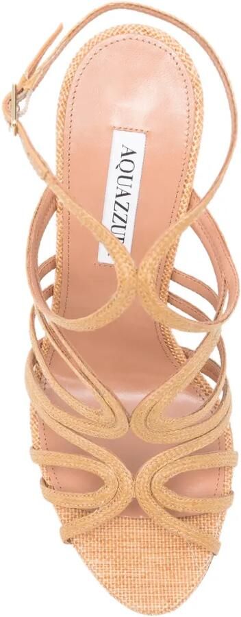 Aquazzura Serenade sandalen met bandjes Beige