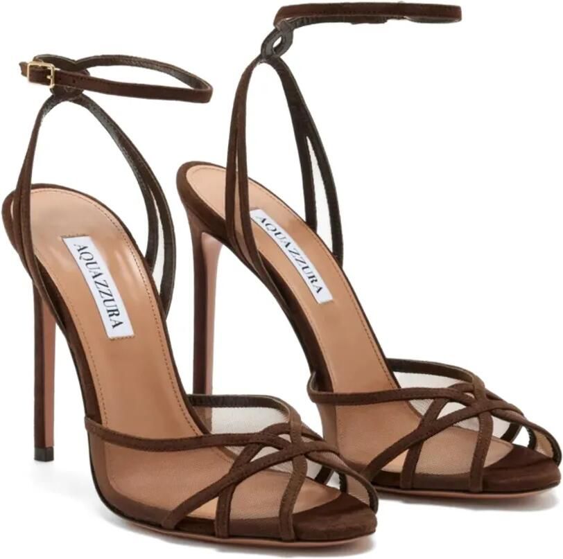 Aquazzura Shear sandalen 105 mm Bruin - Foto 3