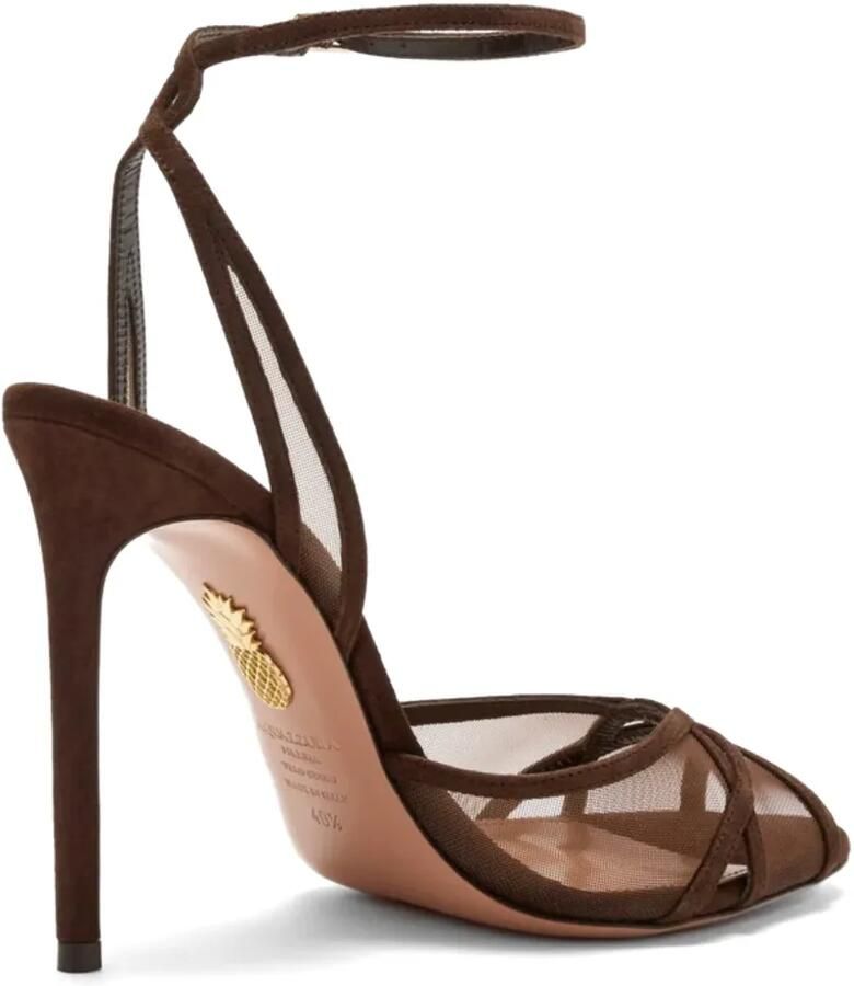 Aquazzura Shear sandalen 105 mm Bruin - Foto 2