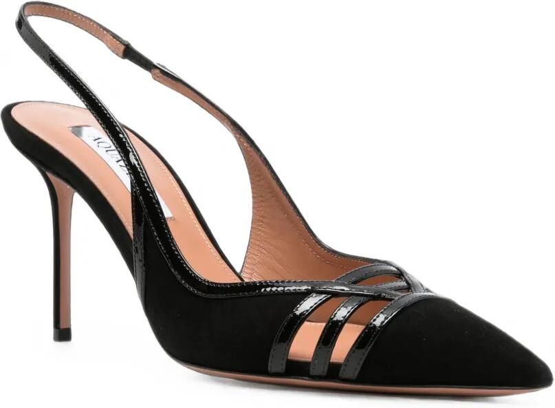 Aquazzura Slingback pumps met bandjes Zwart - Foto 3