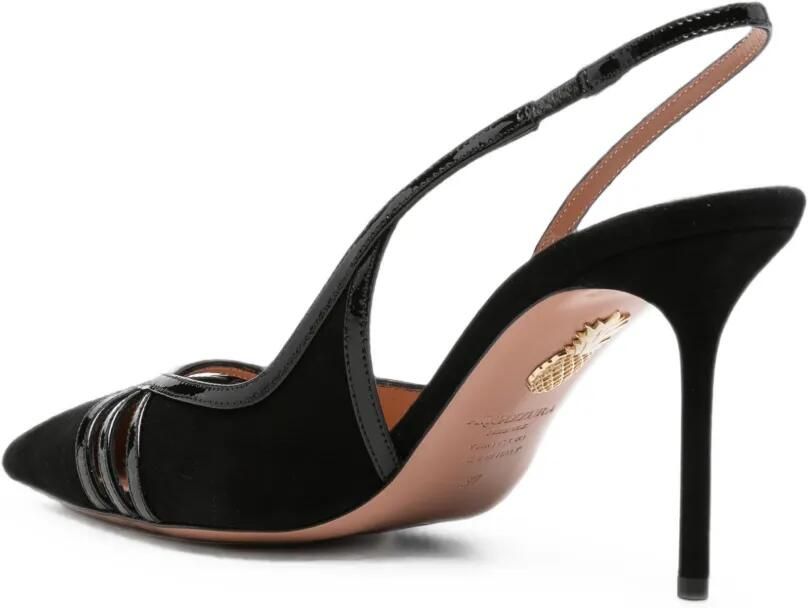 Aquazzura Slingback pumps met bandjes Zwart - Foto 2