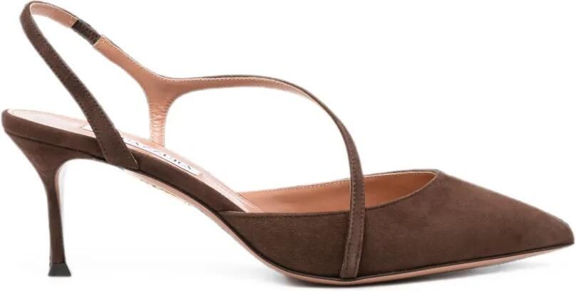 Aquazzura Slingback pumps met puntige neus Bruin