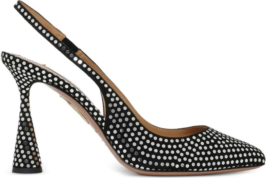 Aquazzura Slingback pumps met studs Zwart