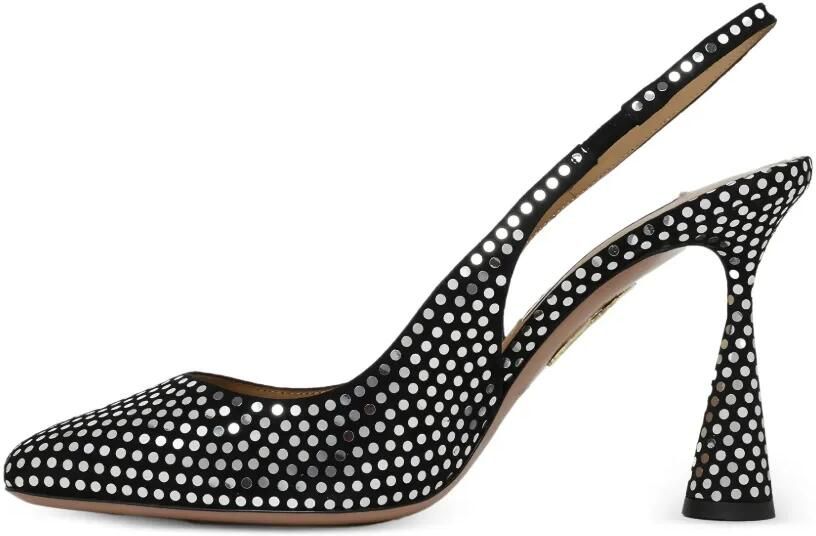 Aquazzura Slingback pumps met studs Zwart - Foto 2