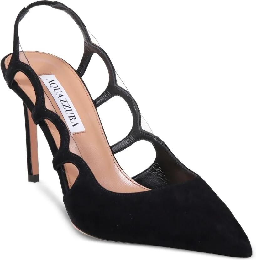 Aquazzura Slingback pumps met uitgesneden details Zwart - Foto 2
