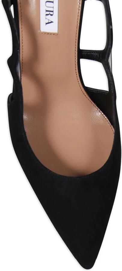 Aquazzura Slingback pumps met uitgesneden details Zwart - Foto 4