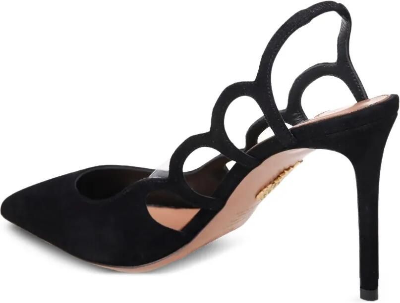Aquazzura Slingback pumps met uitgesneden details Zwart - Foto 3