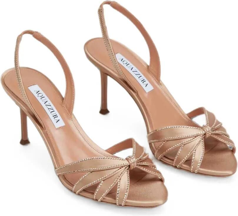 Aquazzura Slingback pumps verfraaid met kristallen Goud - Foto 2