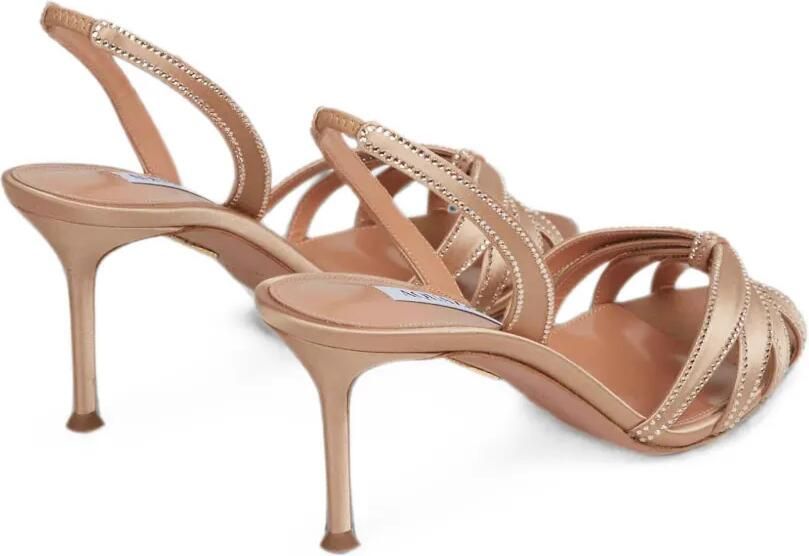 Aquazzura Slingback pumps verfraaid met kristallen Goud - Foto 4