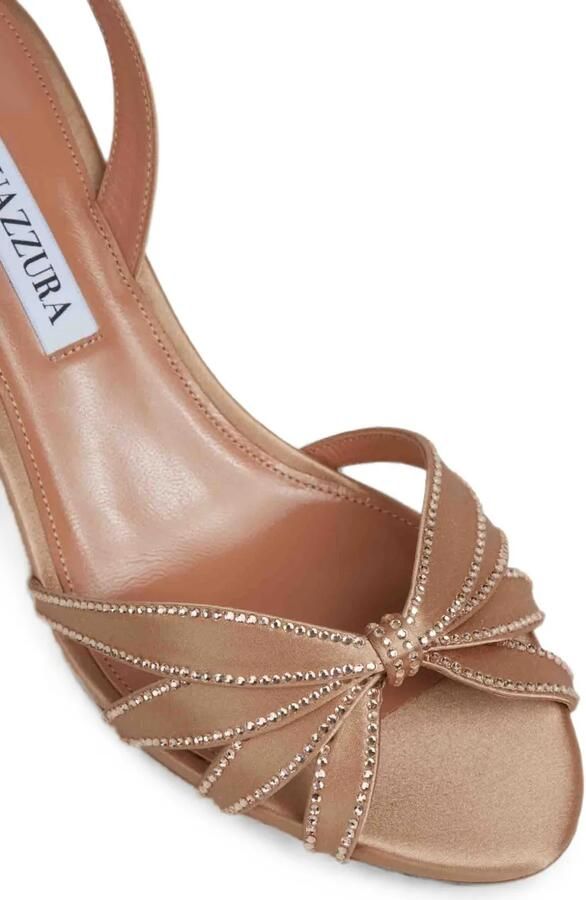 Aquazzura Slingback pumps verfraaid met kristallen Goud - Foto 3