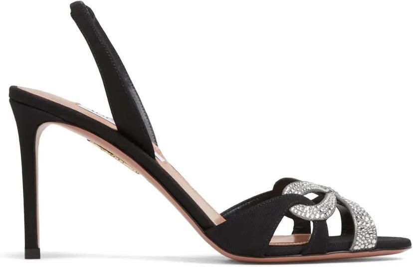 Aquazzura Slingback pumps verfraaid met kristallen Zwart