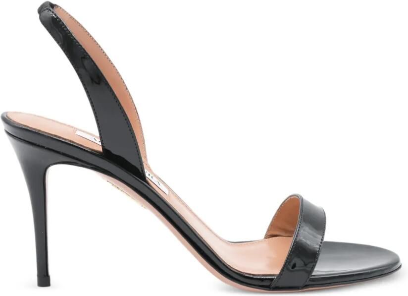 Aquazzura So Nude 85 sandalen Zwart