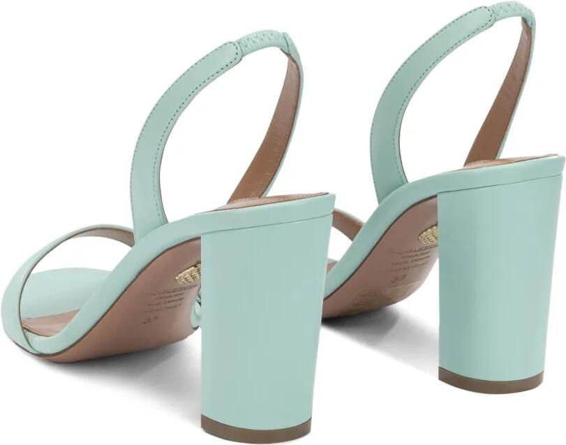 Aquazzura So Nude Block 85 sandalen Blauw - Foto 4