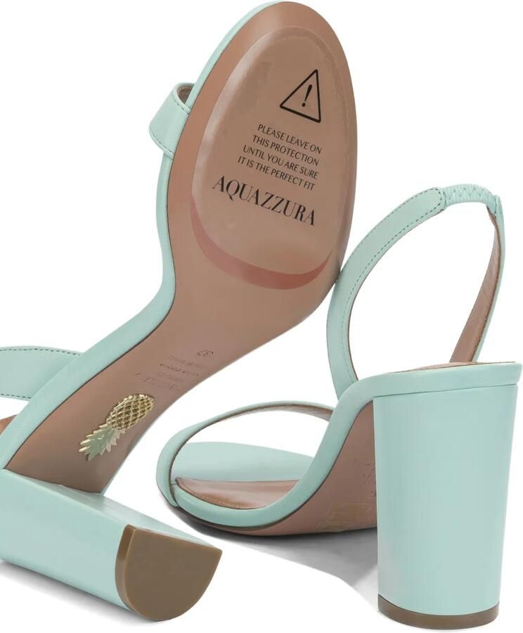 Aquazzura So Nude Block 85 sandalen Blauw - Foto 2
