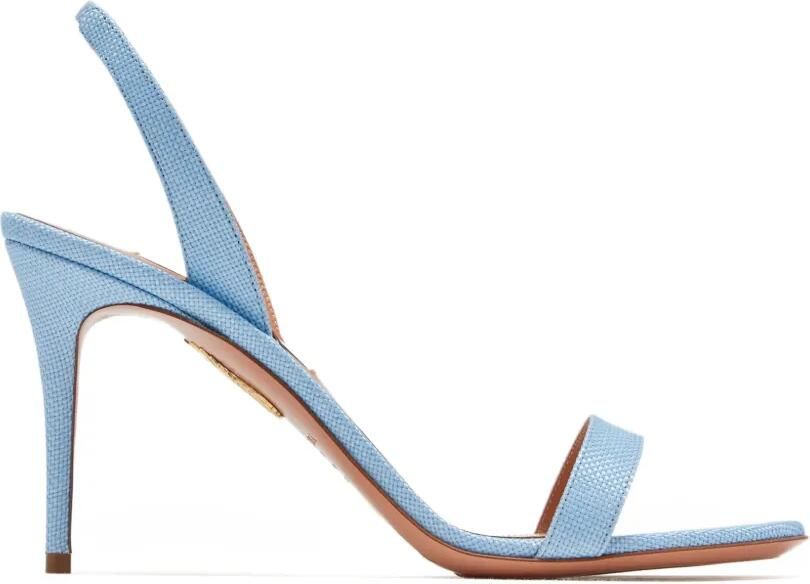 Aquazzura So Nude slingback sandalen Blauw