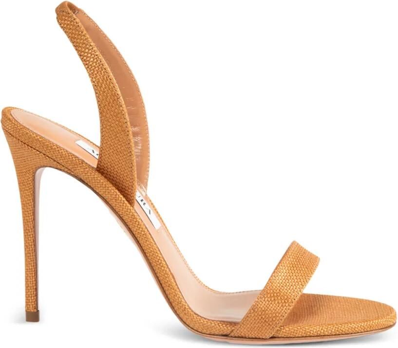 Aquazzura So Nude slingback sandalen Bruin