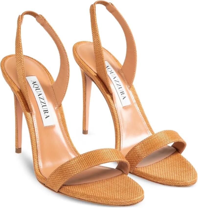 Aquazzura So Nude slingback sandalen Bruin - Foto 3