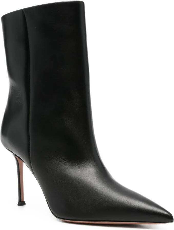 Aquazzura Stiletto enkellaarzen met puntige neus Zwart - Foto 2