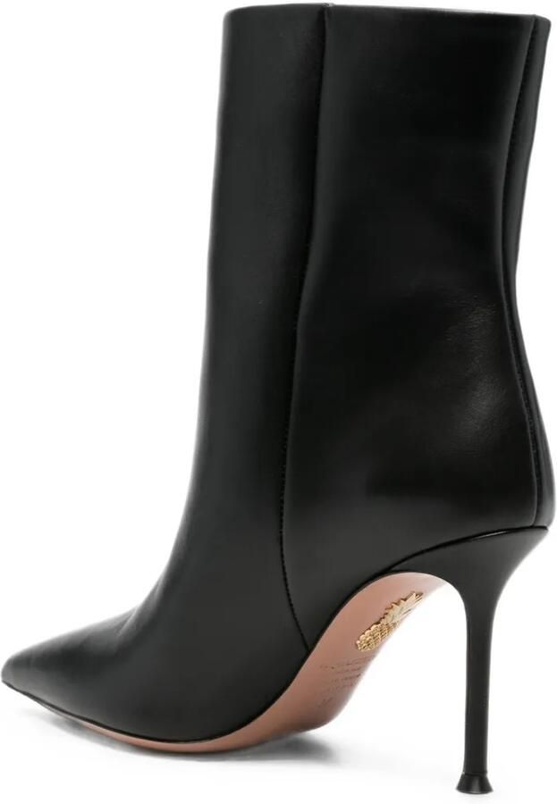 Aquazzura Stiletto enkellaarzen met puntige neus Zwart - Foto 3