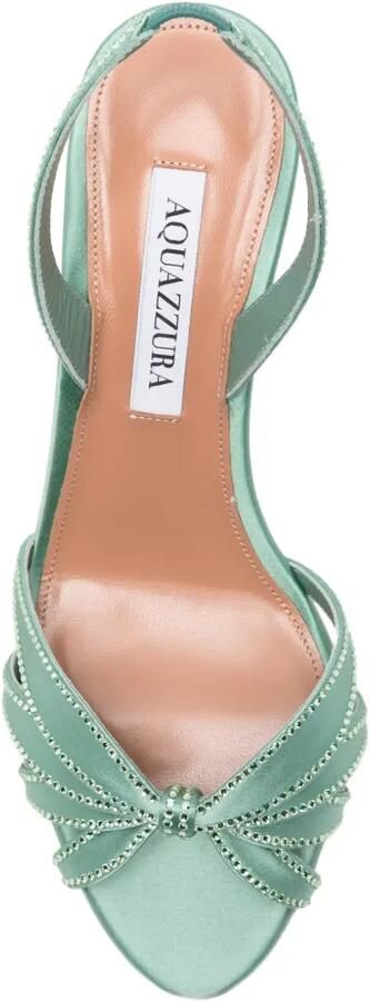 Aquazzura Stiletto sandalen verfraaid met kristal Groen - Foto 4