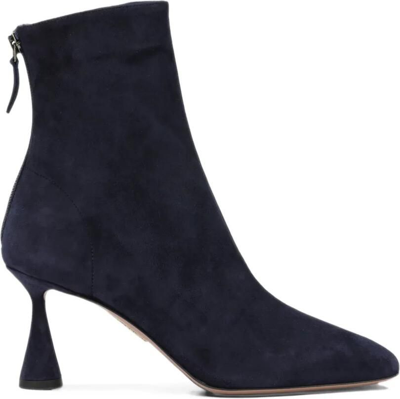 Aquazzura Suède enkellaarzen Blauw