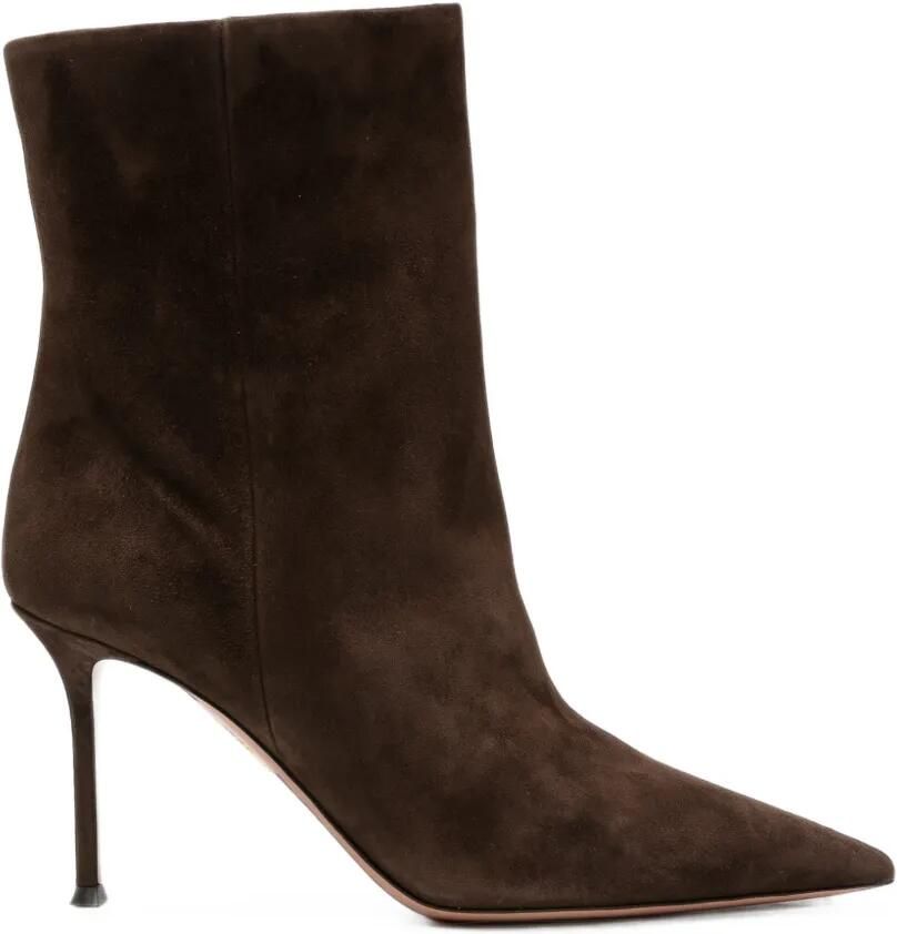Aquazzura Suède laarzen Bruin