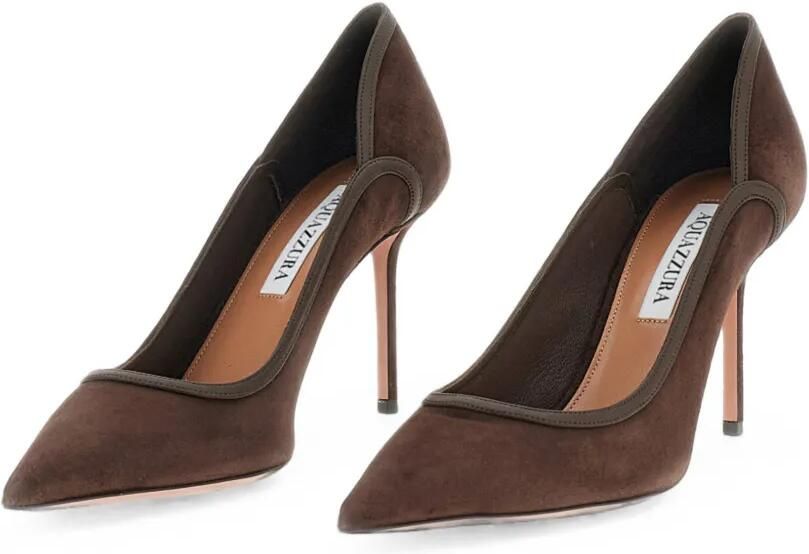 Aquazzura suede pointed-toe pumps Bruin - Foto 3