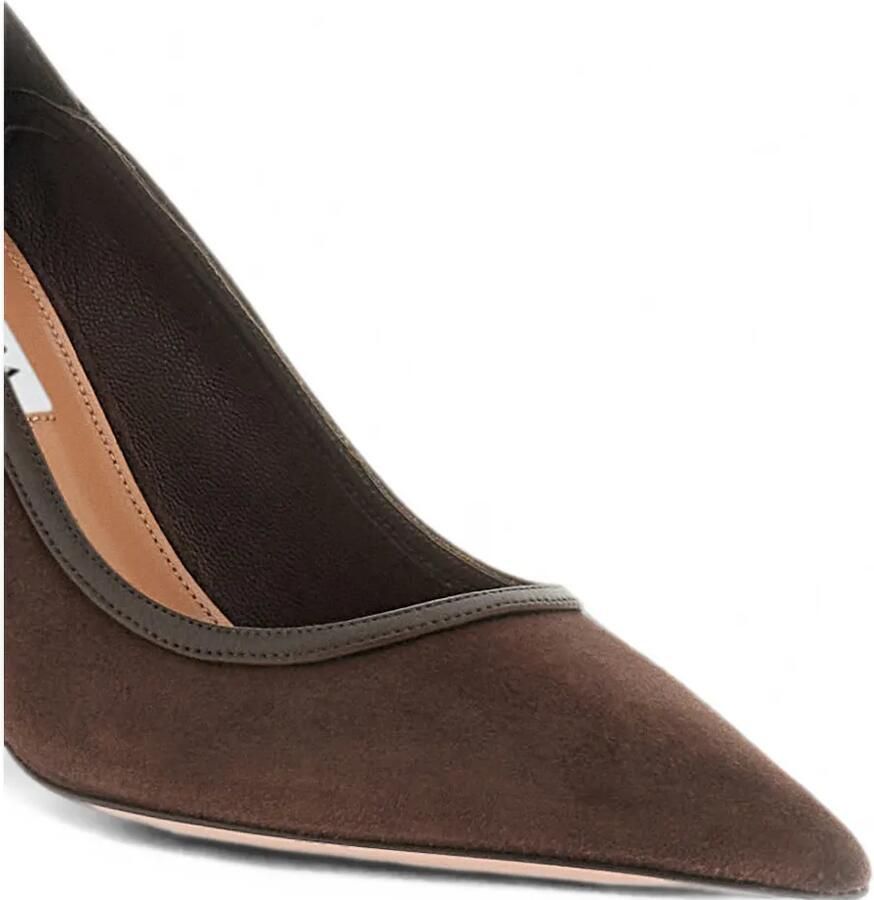Aquazzura suede pointed-toe pumps Bruin - Foto 2