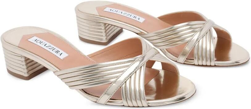 Aquazzura Sundance sandalen met ronde neus Goud - Foto 4