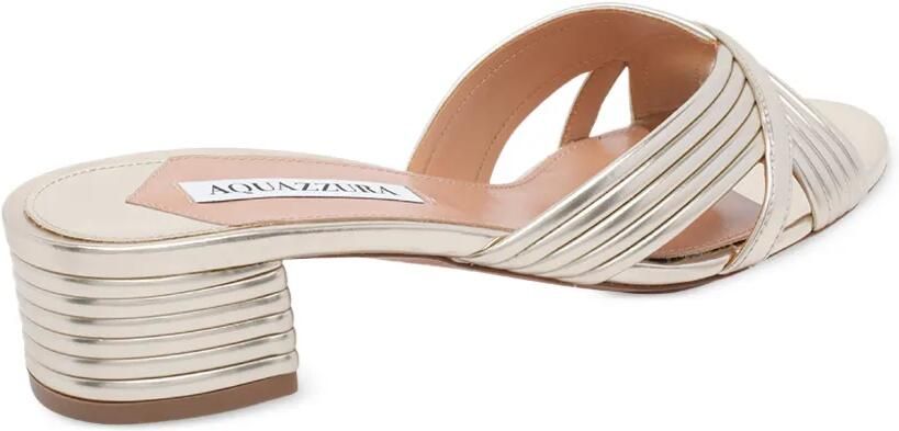 Aquazzura Sundance sandalen met ronde neus Goud - Foto 3