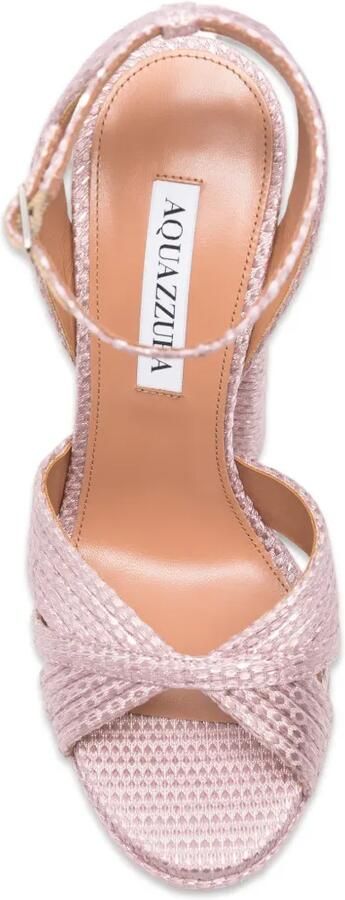 Aquazzura Sundance sandalen met sleehak Roze - Foto 4